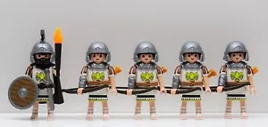 5 Roman Archer Centurion White Playmobil to Caesar Praetorian Custom Rare - Picture 1 of 10