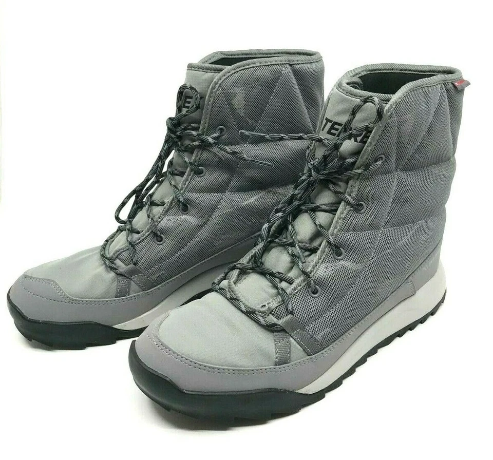 Adidas Women's Terrex Gray Boot High Top Sneaker Climaproof Rubber Sole Size 9.5 - Image 1 of 4