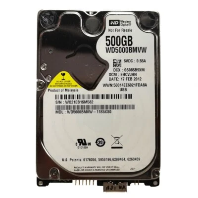 Western Digital 500GB WD5000BMVW-11S5XS0 USB 3.0 Portable External Hard Drive - Image 1 of 3