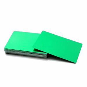 50pcs Business Card Blank Metal Aluminum Alloy DIY Laser Printing Paper 0.45mm