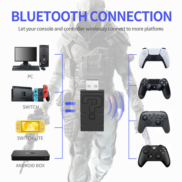 Blueretro Multijogador Adaptador Controladores Sem Fio Bluetooth