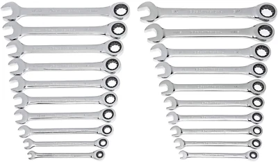 Pro 20pc Ratcheting Wrench Set SAE/Metric | Mechanic Tool Kit Heavy Duty - Image 1 of 4