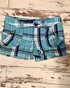 SO PANTALONES CORTOS NIÑA A CUADROS AZUL TALLA 7 - Imagen 1 de 3