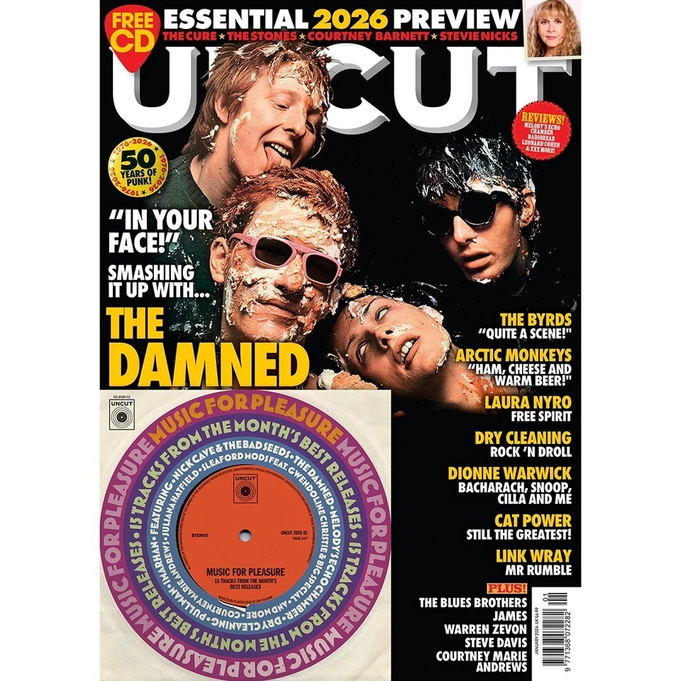 YOURCELEBRITYMAGAZINES UNCUT Magazine 387 – January 2026: The Damned Arctic Monkeys The Cure + Free CD