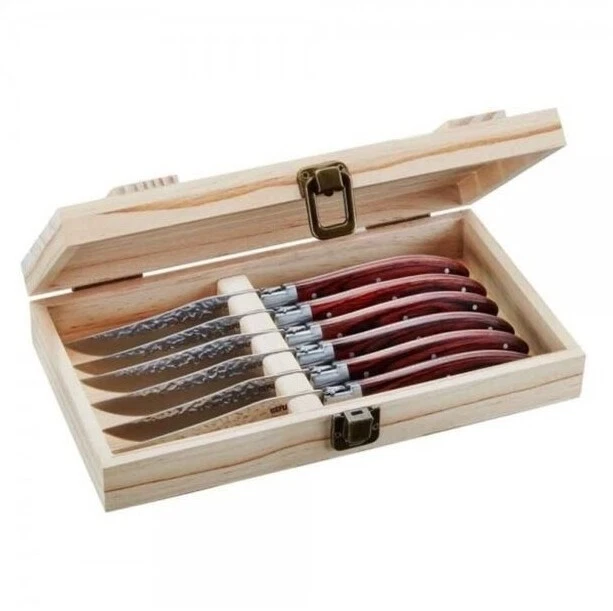 GEFU Rancho Steakmesser-Set 6-teilig in der Holzkiste  - Bild 1 von 1