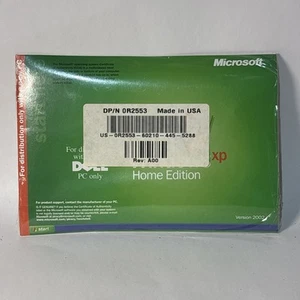 New Open Package Microsoft Windows XP 2002 Version Home Edition Version Dell PC - Picture 1 of 2