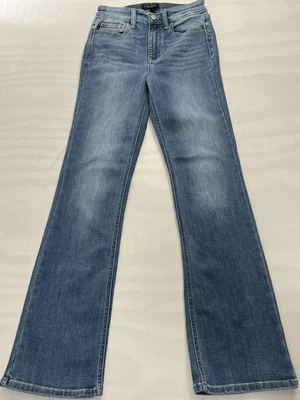 Pantalones de mezclilla Judy Blue para mujer 3/26 azul corte bota elástico tiro medio JB8215MD Foto 1 de 4