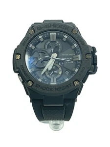 CASIO Solar Watch G SHOCK Analog Rubber BLK BLK - Picture 1 of 6