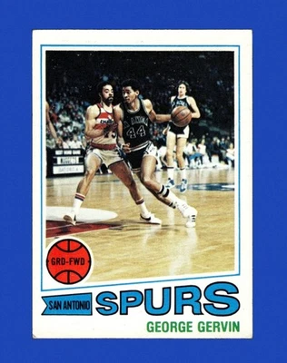 1977-78 Topps Set-Break # 73 George Gervin en muy buen estado-en muy buen estado *GMCARDS* Foto 1 de 2