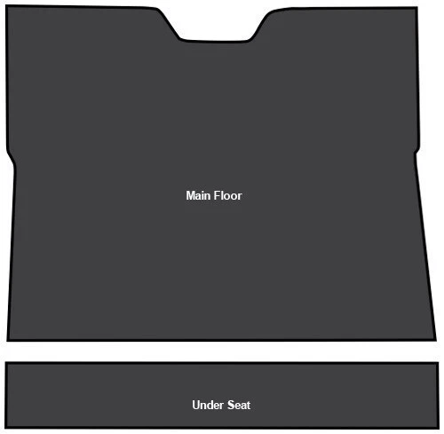 Chevrolet Truck 1955 primera serie amortiguador de sonido 2 piezas EVA Foto 1 de 1