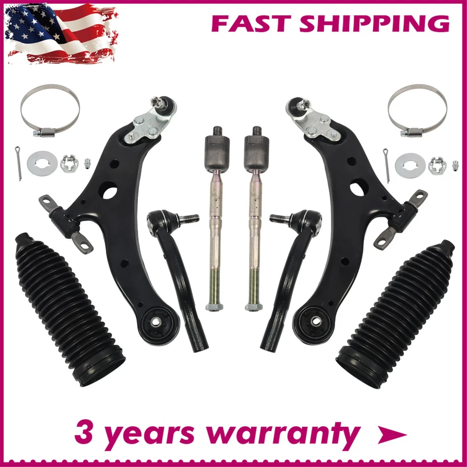 Front Lower Control Arms Tie Rods w/ Boots for Toyota Avalon Camry Lexus ES350 Foto 1 de 4