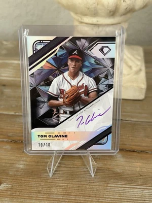 2025 Topps Diamond Icons Blanco Policromatink Automático Tom Glavine 10/10 Braves Foto 1 de 2