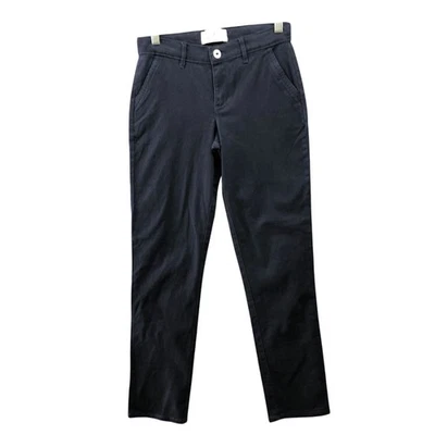 Abercrombie Kids Skinny Chino Pants Girls 11/12 Navy Blue Stretch Adjustable - Image 1 of 4
