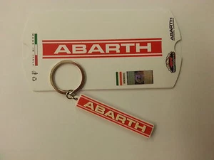 Portachiavi ORIGINALE ABARTH 4R UFFICIALE ABARTH ROSSO con stemma ABARTH - Picture 1 of 1