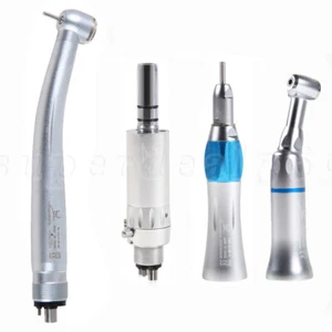 NSK Style Dental High /Low Speed Handpiece Kit Push Button Contra Angle 4Hole - Picture 1 of 38