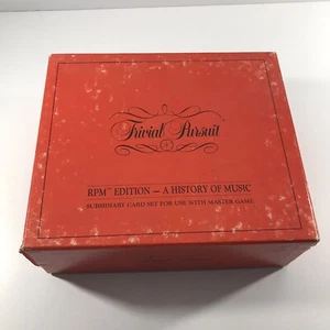 Vintage Trivial Pursuit RPM Edition A History of Music Subsidiary Card Set 1986 - Imagen 1 de 15