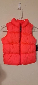 Old Navy Girls Size SMALL P P Vest Zip-Up Pink Puffer Vest NWT - Picture 1 of 6
