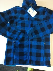 Columbia Youth Boys' Zing II Fleece Jacket Soft Blue  Full Zip M  - Picture 1 of 9