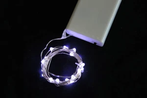 RICE LIGHT, FLEXI, FAIRY LED STRING, 30 LED BLINKING BATTERY OP. W/ TIMER - Picture 1 of 6