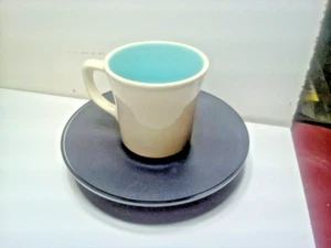 Genuine Taylor Mug USA White w/Blue Interior Restaurant Ware 8oz Coffee Cup - Picture 1 of 3