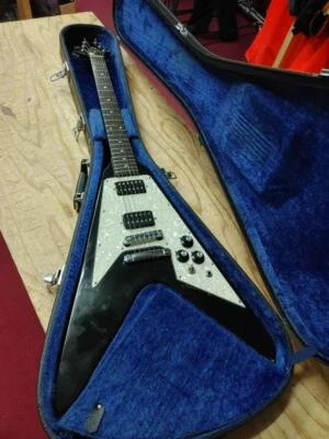 Guitarra eléctrica Greco Flying V Custom Black FV-600 1978 Foto 1 de 4