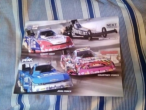 2015 JOHN FORCE RACING TEAM NHRA POSTCARD Cover