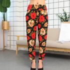 Comfortable Women's Casual Pants for Yoga and Fitness Trendy Floral Design