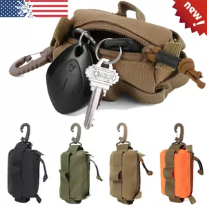 Tactical Molle Waist Pouch Military Key Coin Purse Outdoor EDC Belt Pack Bag - Picture 1 of 14