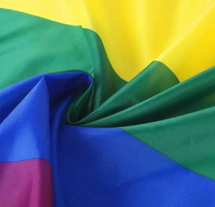 Giant Rainbow Gay Lesbian Pride Flag Festival Carnival 5ft X 3ft