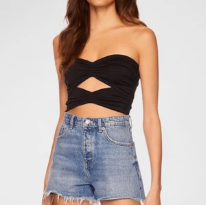 Susana Monaco -1614 NWT Gathered Cutout Tube Top Black Women's XL - Picture 1 of 8