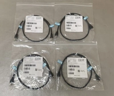 (Lote de 4) Cable Ethernet IBM 86Y4773 Cat5e blindado 1 GbE 850 mm (33" ea) Foto 1 de 4