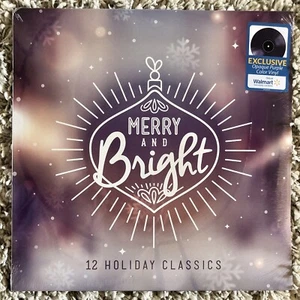 MERRY & BRIGHT 12 Holiday Classics LP - Opaque Purple Vinyl - New - Int’l Ship - Picture 1 of 5
