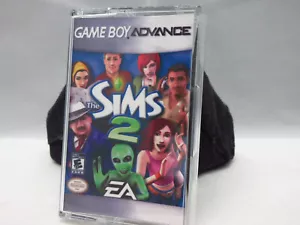 Sims 2 Nintendo Gameboy Advance 2005 with Custom Cassette Case Tested Works - Picture 1 of 3