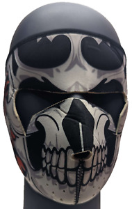 * FACEMASK impression crâne d'Halloween drôle masque facial vélo casque de ski NEUF ! W72061