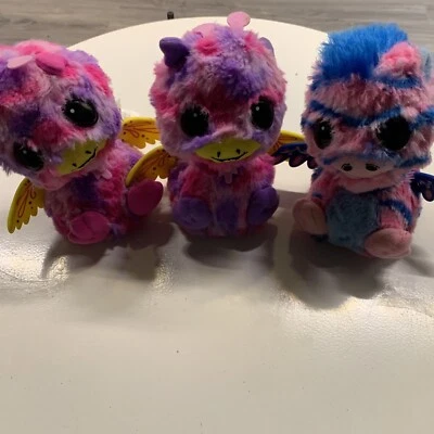 Spin Master Hatchimals Lot Of 3 Interactive Plush 6" Tall - Image 1 of 4