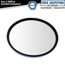 8.5" Round Convex Mirror Stainless Steel Heated Offset Stud w/ Mounting Bracket