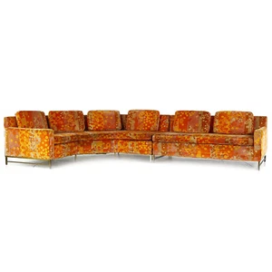 Paul McCobb for Directional Mid Century Sectional Sofa with Jack Lenor Larsen Pr - Picture 1 of 9