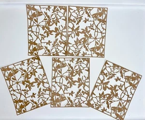 🧡5 RAMITAS HOJAS papel cartulina adornos troquelados - Imagen 1 de 13