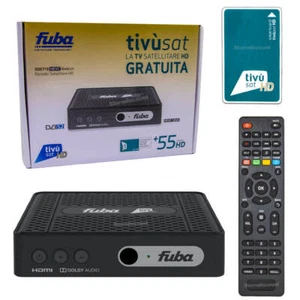 FUBA ODE 718 Classic HD Tivùsat Receiver + aktivierte Karte DVB-S2 TV SAT Decode - Bild 1 von 6