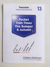 Chiltern Railways Pocket Timetable 13 Bicester Town - London May 2012