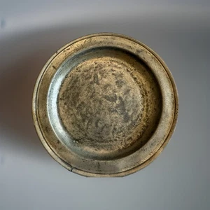 Antique English Pewter Plate, Compton & Townsend, American Mkt C1790 8” - Picture 1 of 5