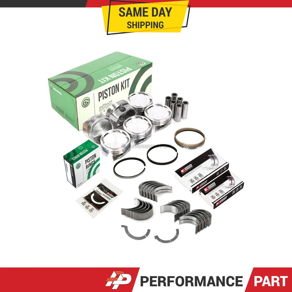 Rodamientos de varilla principal de pistones para 98-01 Isuzu Trooper Axiom Acura 3.5 DOHC 6VE1 Foto 1 de 4