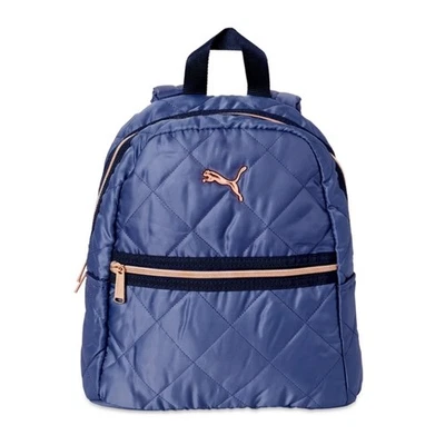 Mini mochila acolchada Puma Orbital azul marino detalles oro rosa bolso pequeño Foto 1 de 4