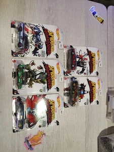 HOT WHEELS MARVEL SPIDER-MAN MAXIMUM VENOM SET OF 5 CARS CAMINO DODGE &+B1 - Picture 1 of 6