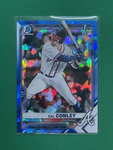 2021 Bowman Draft Sapphire Edition  #BDC-70 Cal Conley 1st Bowman Chrome - Picture 1 of 2