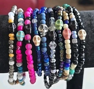 Michele's Attic Colorful Seed Bead & Charm Bracelets (10PCS) - WHOLESALE 84543 - Picture 1 of 5
