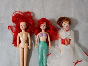 Lote de 2 muñecas Ariel de La Sirenita de Disney Tyco 1991 y 1 Mary Poppins clásicas - Imagen 1 de 13