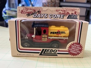 Lledo PENNZ OIL Truck Days Gone Circa 1983 Red/Yellow Boxed And Mint - Picture 1 of 7