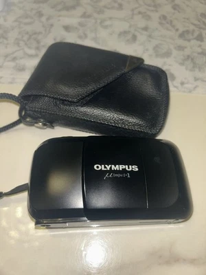 Olympus Mju 1 35mm Film Camera Black Vintage Point & Shoot good condition - Image 1 of 4