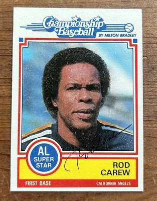 Rod Carew 1984 Topps Milton Bradley #NNO HOF California Angels Twins MLB - Image 1 of 2